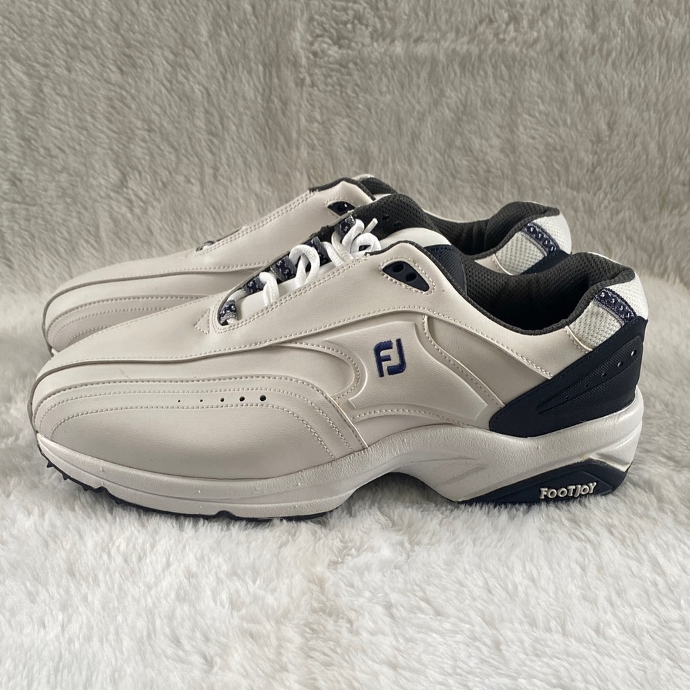 FootJoy Men’s White and Black Athletic Golf Shoes